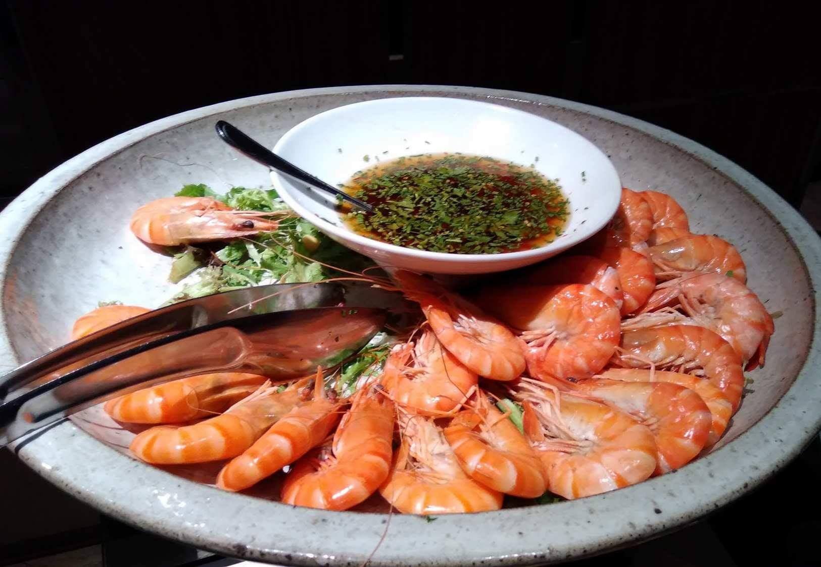 Recette Crevettes fraiches au courtbouillon