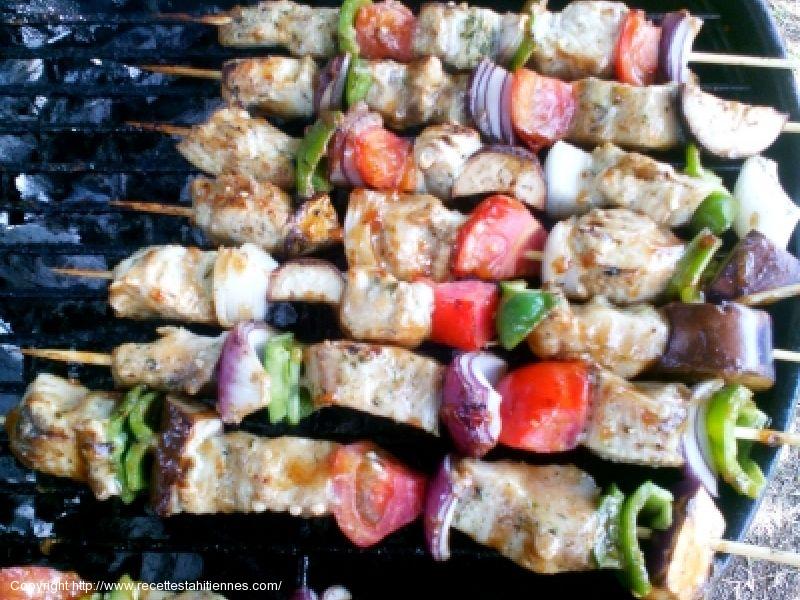 Brochettes de Mahi Mahi