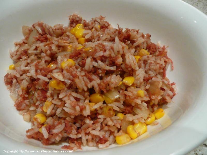 Riz punu pua toro et mais