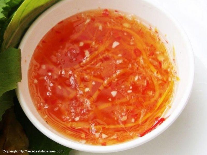 Recette sauce nems