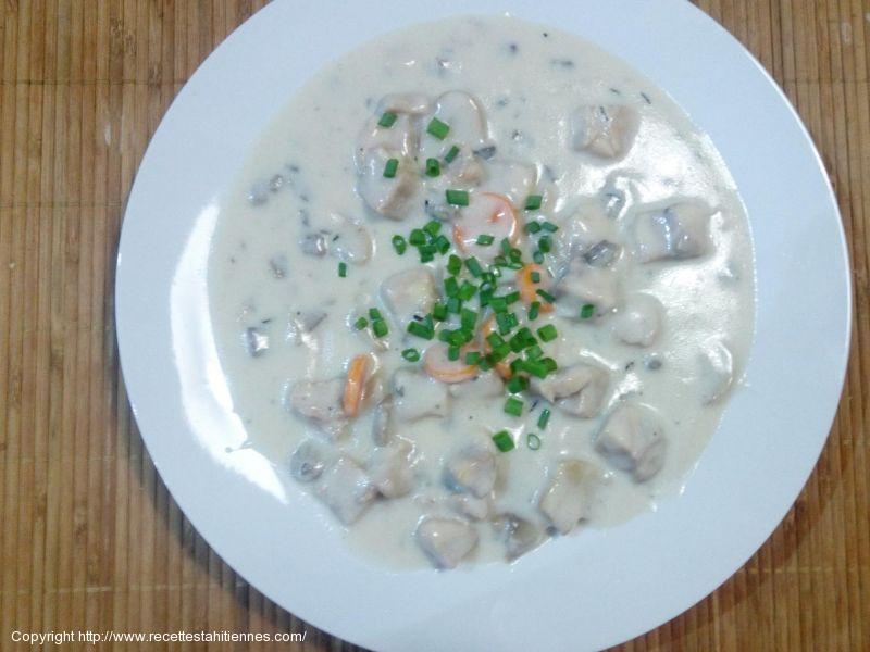 Poulet sauce mushrooms