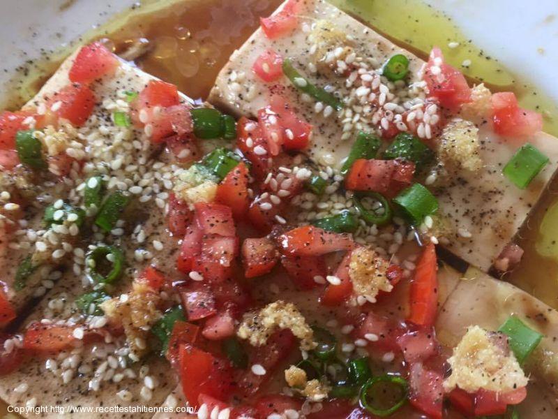 Carpaccio de tofu