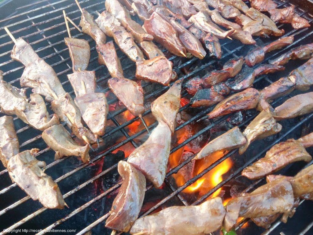 Brochettes de coeur de veau