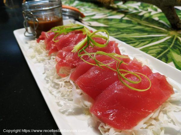 Sashimi de thon