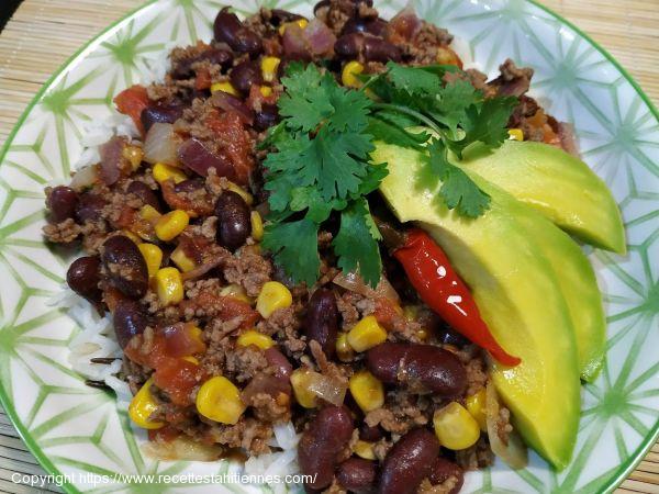 Chili con carne à la viande hachée