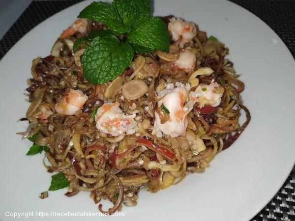 Fleur de bananier en salade