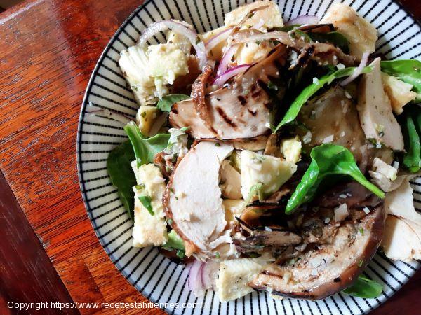 Meli mélo de poulet roti - uru et sa salade du soleil